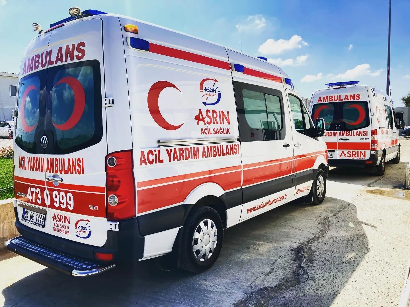 Asrın Ambulans tam donanımlı özel ambulans filosu